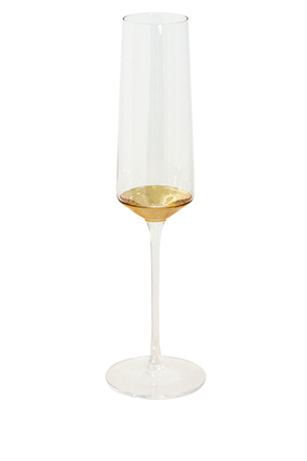 Estelle Champagne Flute Crystal Glasses, Set of 2